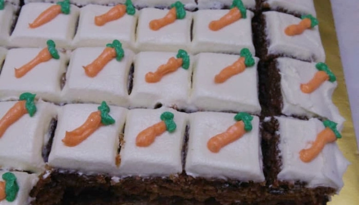 Vegetarian Carrot Cake with Walnut & Cream Cheese