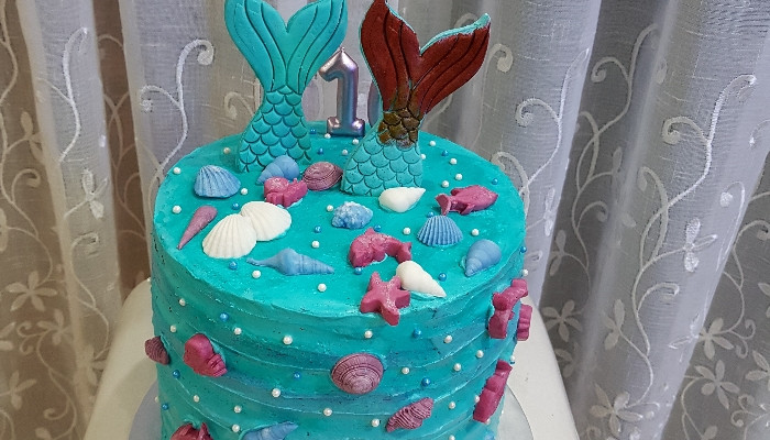 Butter Cake under the Sea Theme