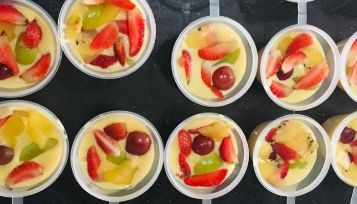 Custard Fruit Pudding