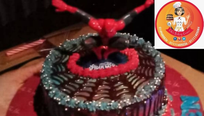 Customize "Spiderman" theme Butter Sugar Icing Cake.
